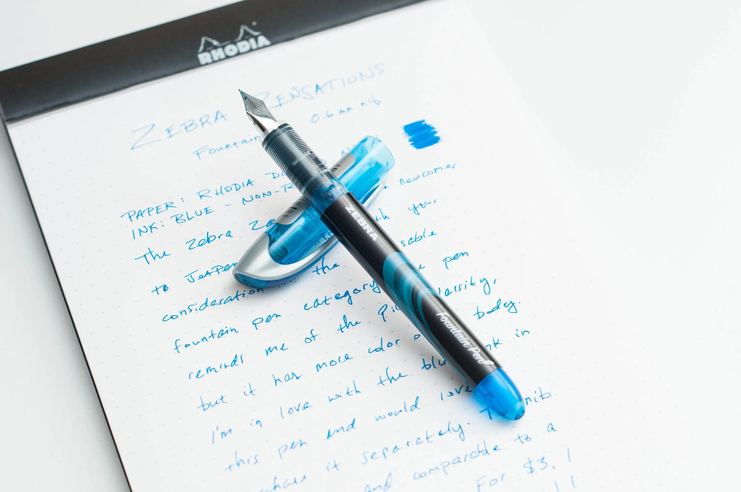 Zebra Zensations 0.6mm Fountain Pen Review The Pen Addict